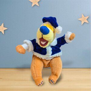 Bear in the Big Blue House Nanco Christmas Santa blue outfit 6 in beaded tush *